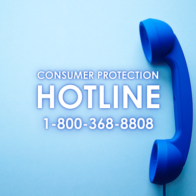 Consumer Protection Hotline 03 - 800-368-8808