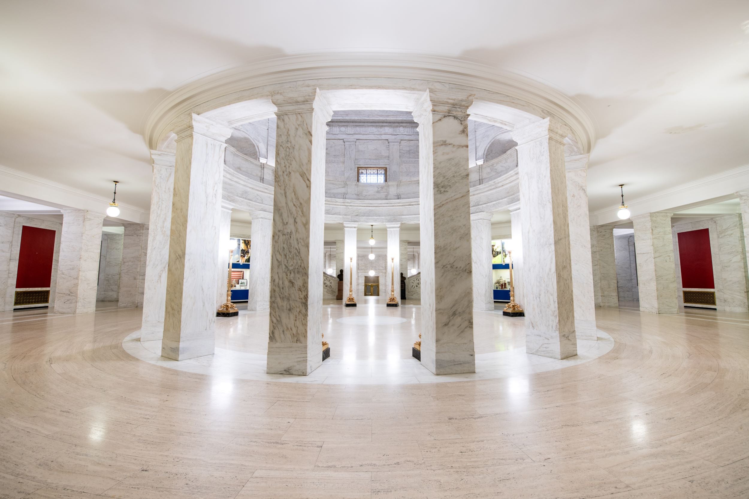 lower rotunda of the West Virginia State Capitol near the entrance to the West Virginia Attorney General's Office