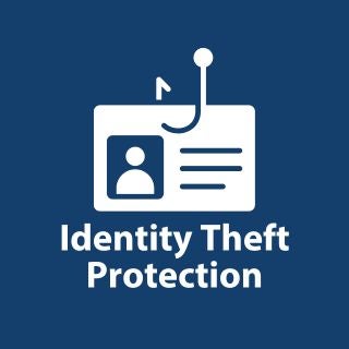 Identity Theft Protection with ID icon